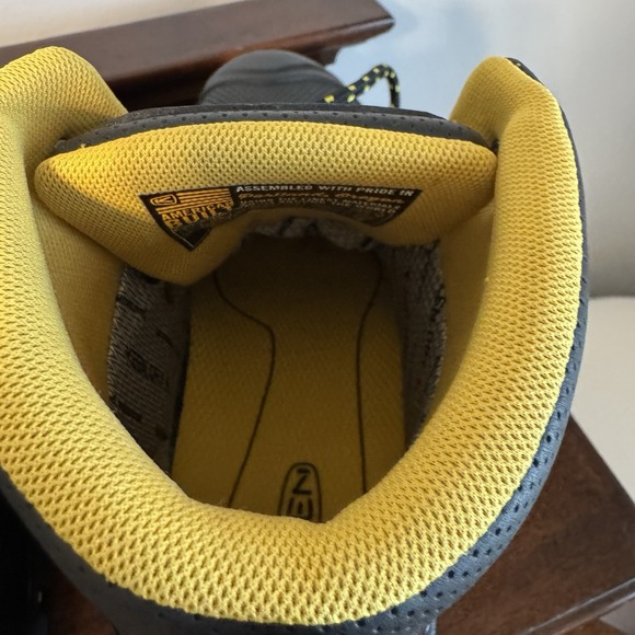 Size 13D KEEN Logandale WP Mens Black Steel Toe Waterproof Work Boots - Picture 7 of 15